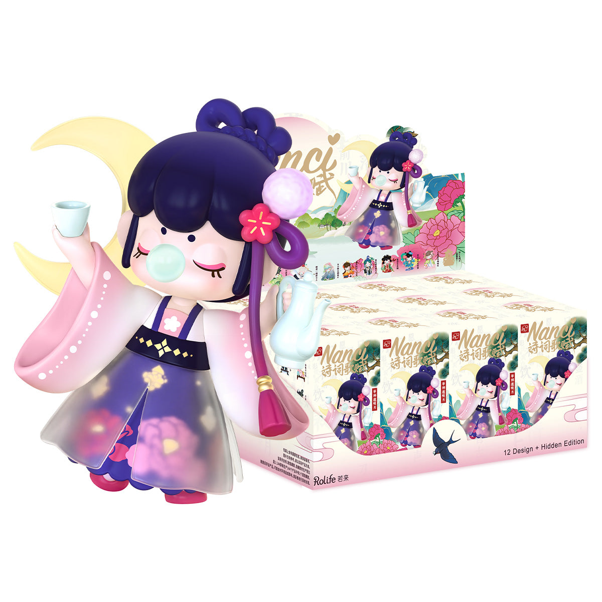 Rolife Nanci Surprise Figure Dolls Chinese Poetry Series - Mô hình Art Toy Blind Box - Rolife