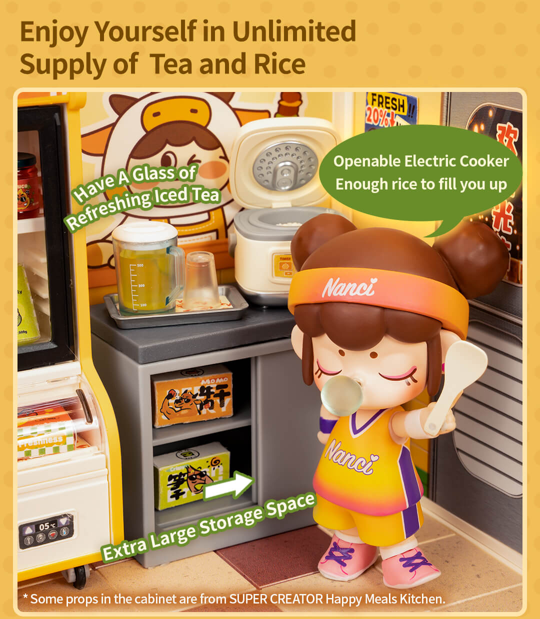 Rolife Night Out Food Stall DIY Miniature House DW022 - Mô hình nhà búp bê mini lắp ráp - Rolife