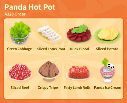 Rolife Panda Hot Pot DIY Miniature House DW020 - Mô hình lắp ráp Tiệm lẩu Gấu Trúc - Rolife