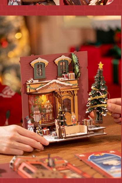 Rolife DIY Book Nook Insert - Christmas Street TGC06 - Mô hình lắp ráp kệ sách Giáng sinh - Rolife