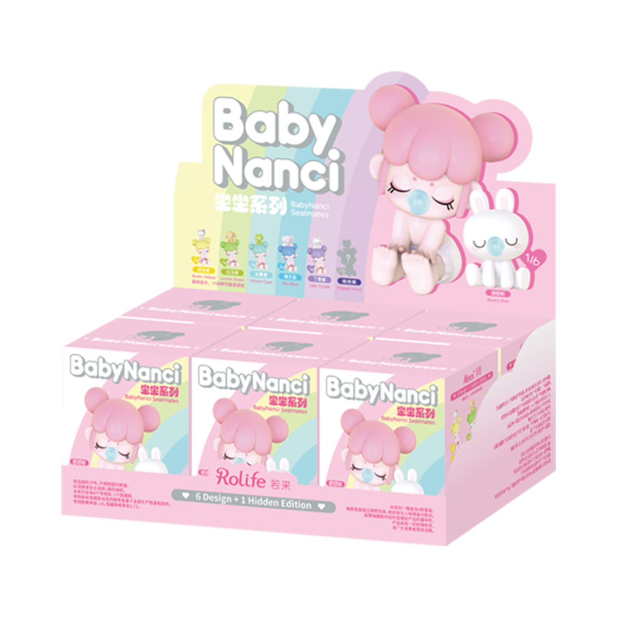 Rolife BabyNanci Seatmates Blind Box Set NAXX - Mô hình Figure Blind Box Trang trí - Rolife