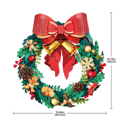 Rolife 3D Wooden Puzzle - Christmas Wreath TGL04 - Mô hình lắp ráp gỗ 3D trang trí Noel - Rolife