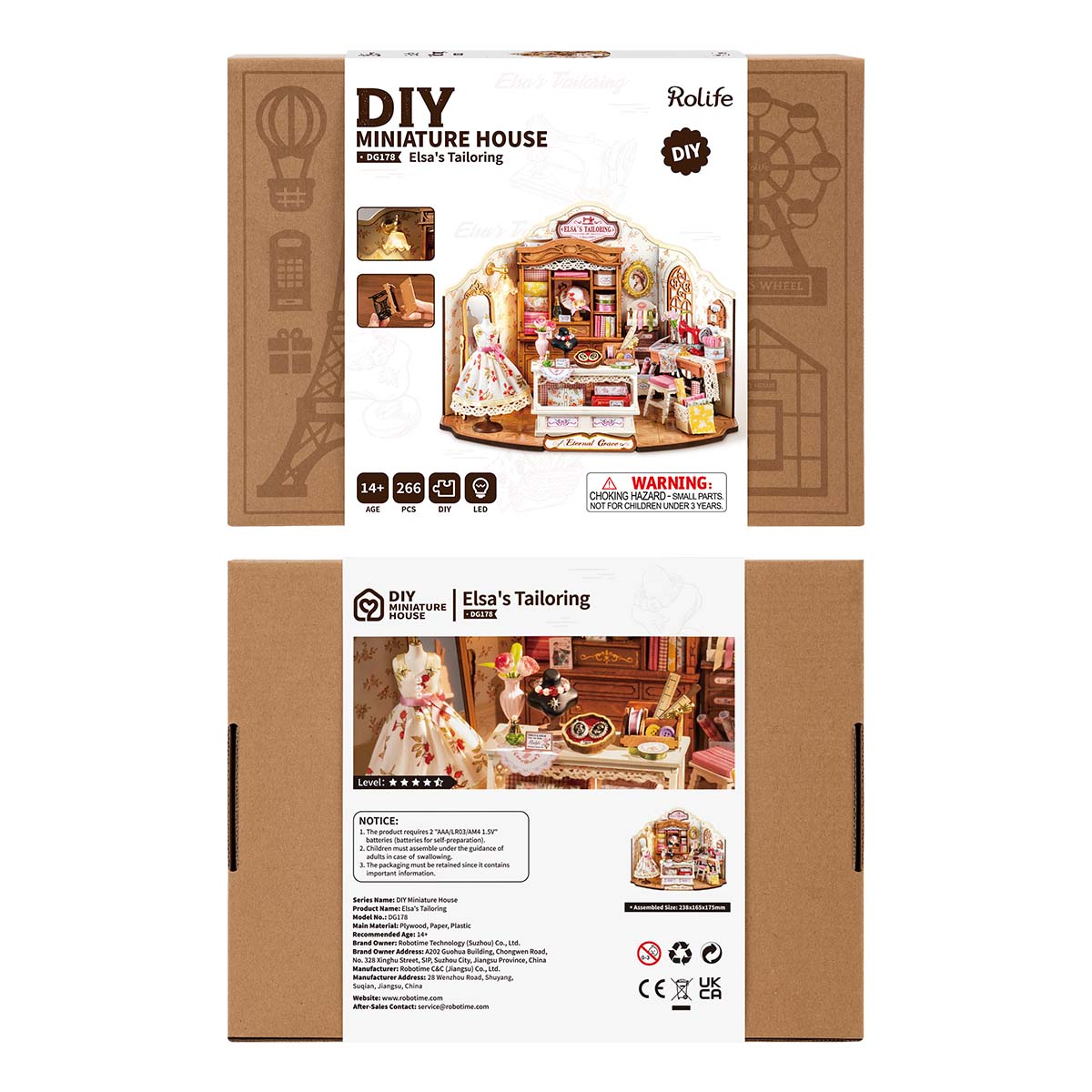 Mô Hình Nhà Gỗ Tí Hon DIY Rolife - Tiệm May Của Elsa DG178 - Hình ảnh bổ sung 8