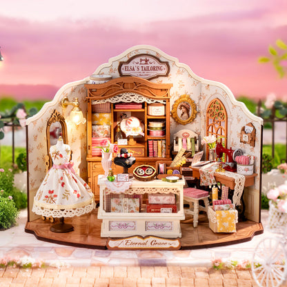 Mô Hình Nhà Gỗ Tí Hon DIY Rolife - Tiệm May Của Elsa DG178 - Hình ảnh sản phẩm