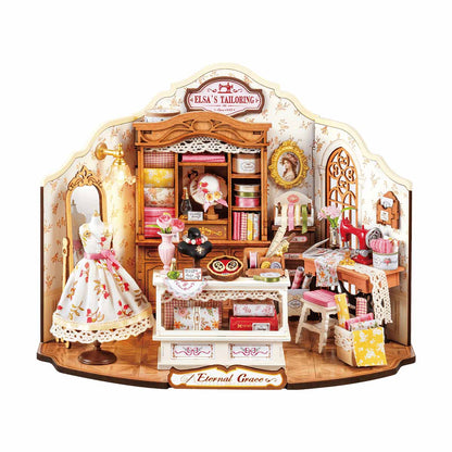 Mô Hình Nhà Gỗ Tí Hon DIY Rolife - Tiệm May Của Elsa DG178 - Hình ảnh chi tiết 2