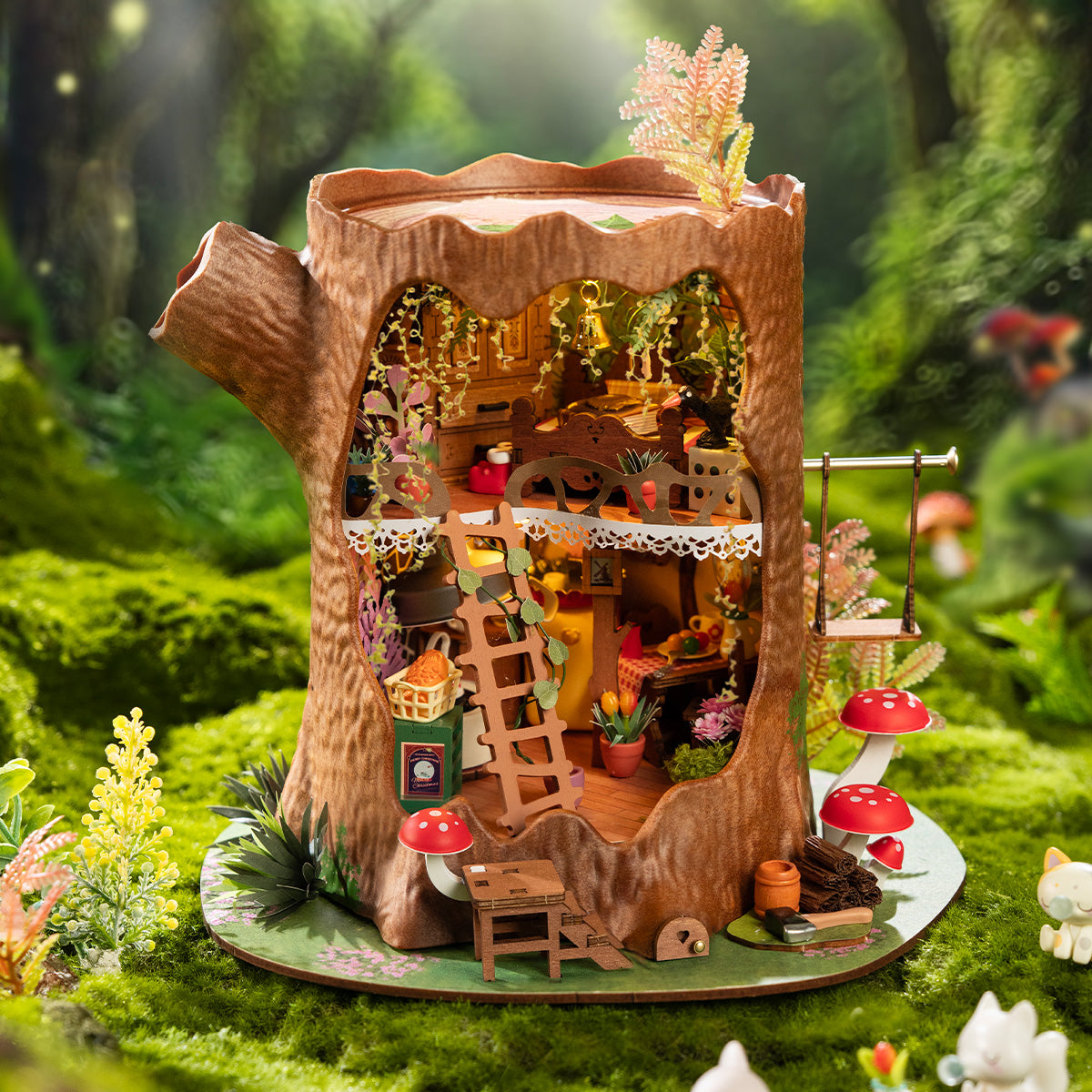 Rolife DIY Miniature House - Fairytale Tree House DG179 - Mô hình nhà gỗ lắp ráp DIY - Rolife