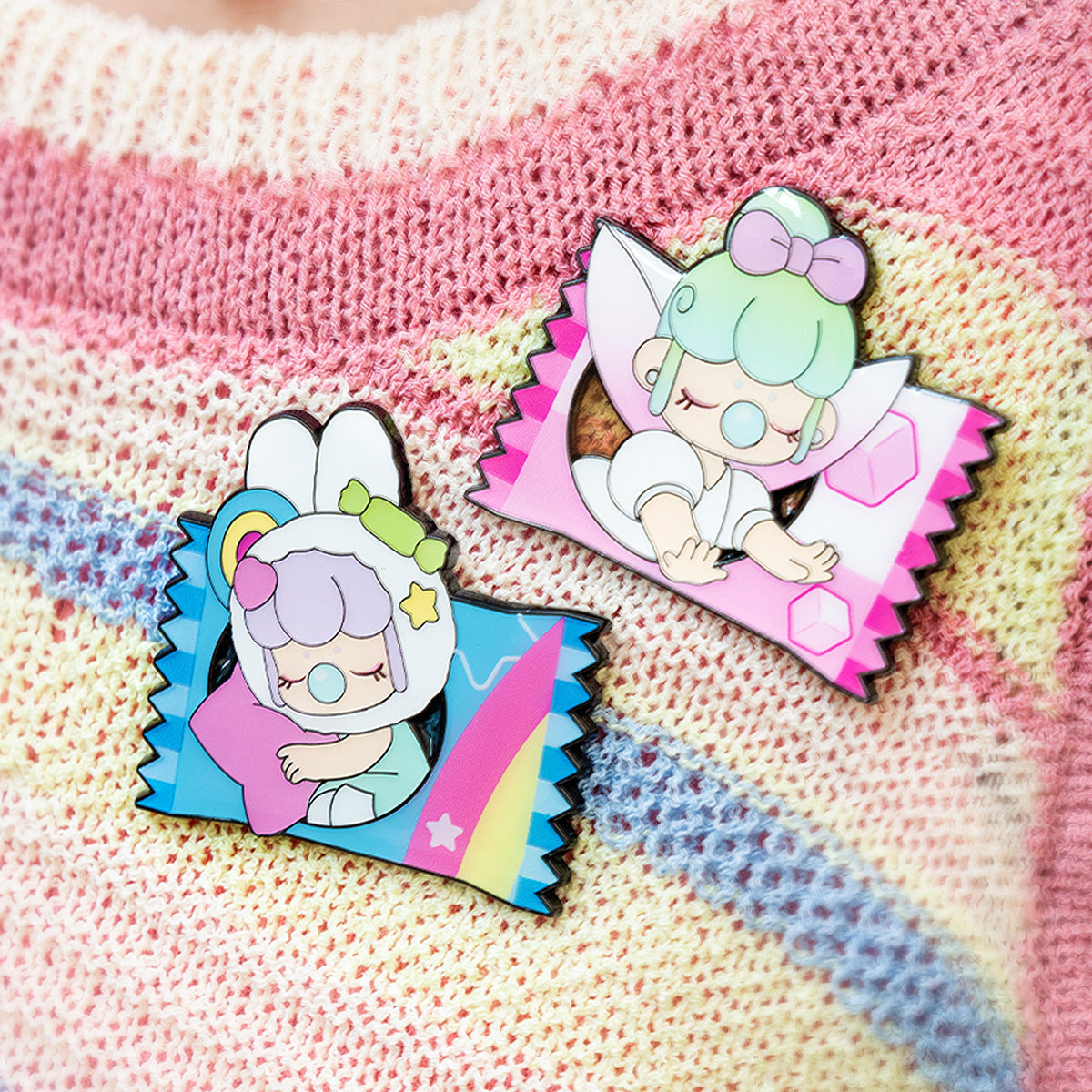 Rolife Nanci Sweet Time Badge Blind Box - Huy hiệu Blind Box trang trí - Rolife