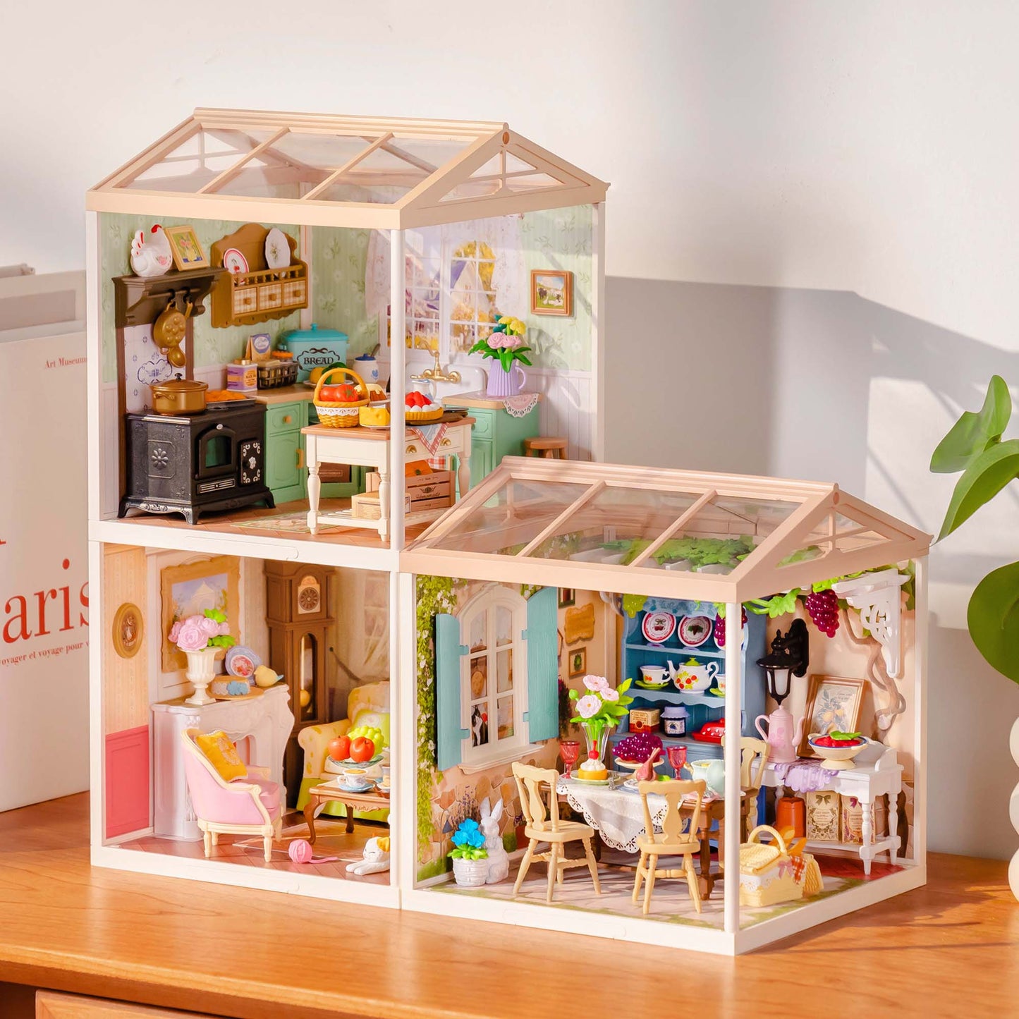 Rolife Super Creator Series - 3 in 1 L Shape - Mô hình nhà gỗ DIY tí hon - Rolife