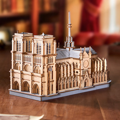 Rowood 3D Wooden Puzzle - Paris Cathedral TG511 - Mô hình gỗ lắp ráp 3D - Rolife