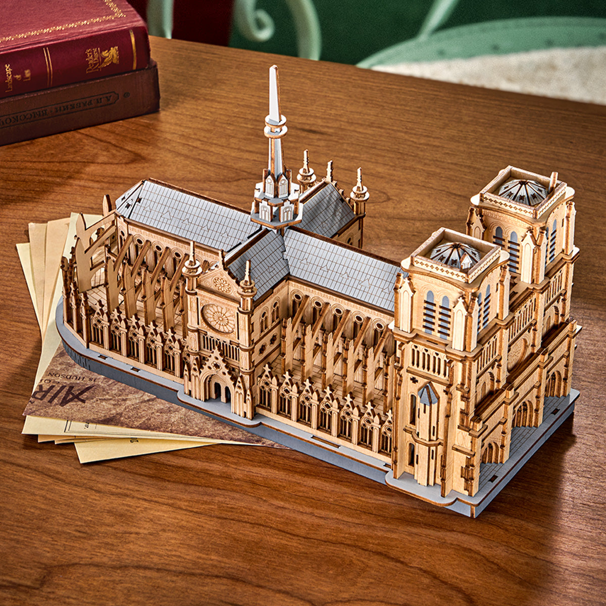 Rowood 3D Wooden Puzzle - Paris Cathedral TG511 - Mô hình gỗ lắp ráp 3D - Rolife