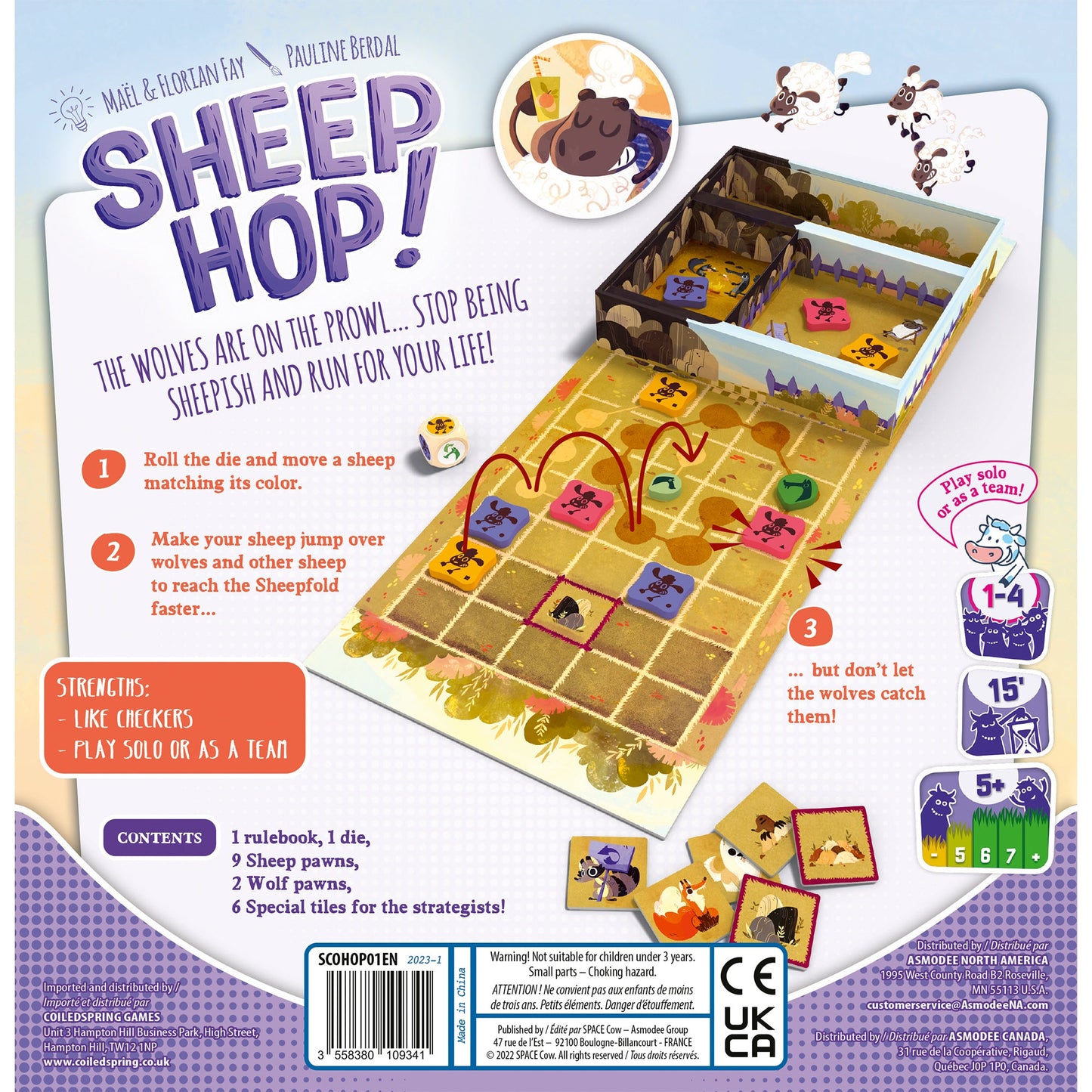 Sheep Hop Board Game - Multilingual Edition - Trò Chơi Trí Tuệ Cho Trẻ Em - Space Cow