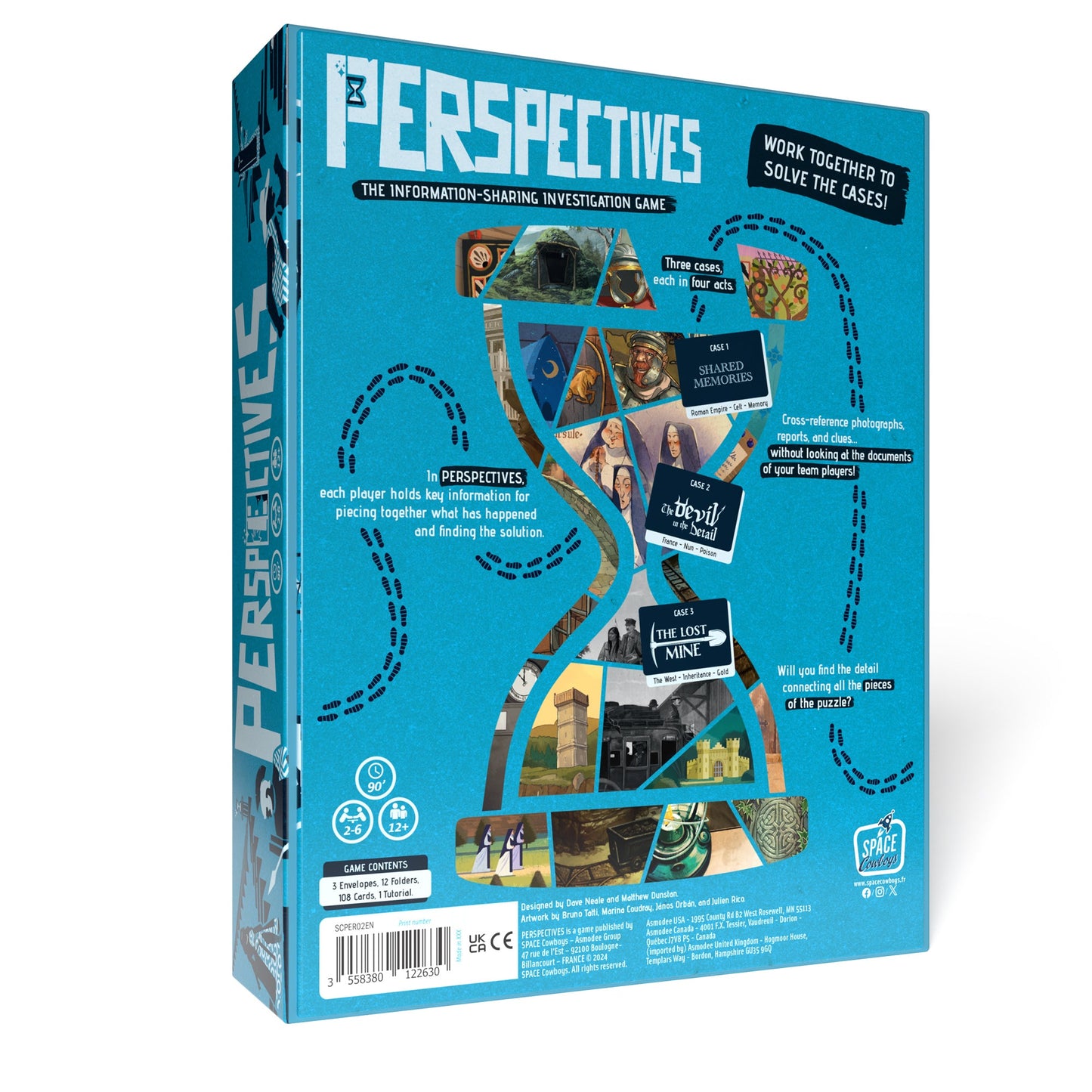 Perspectives Blue Box Board Game - Trò chơi thám tử suy luận - Space Cowboys