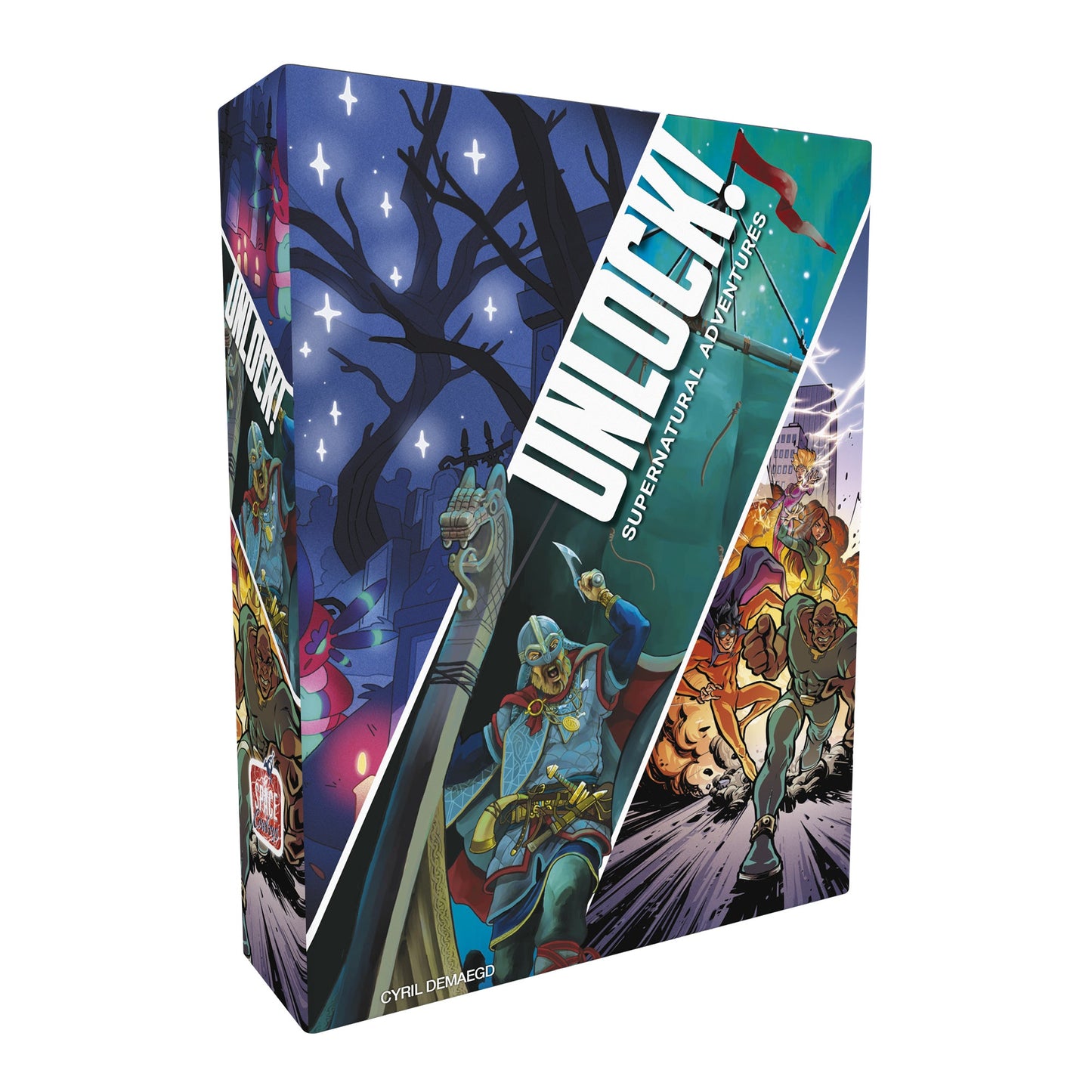 Unlock! 12 Supernatural Adventures Card Game - Trò chơi thẻ bài giải đố Escape Room - Space Cowboys - Hình ảnh sản phẩm