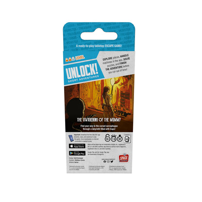 UNLOCK! Short Adventures 2: The Awakening of the Mummy Mystery Game - Board Game Giải Đố Escape Room - Space Cowboys