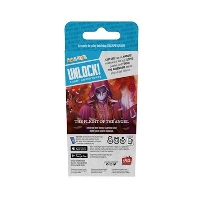 UNLOCK! Short Adventures 3: The Flight of the Angel Mystery Game - Board Game Thẻ Bài Giải Đố - Space Cowboys