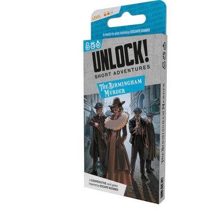 UNLOCK! Short: The Birmingham Murder - Board Game Thoát Hiểm Thẻ Bài - Space Cowboys