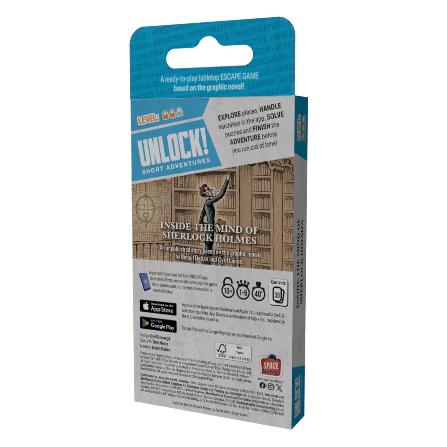 UNLOCK! Short: Inside the Mind of Sherlock Holmes - Trò chơi thẻ bài Escape Room - Space Cowboys