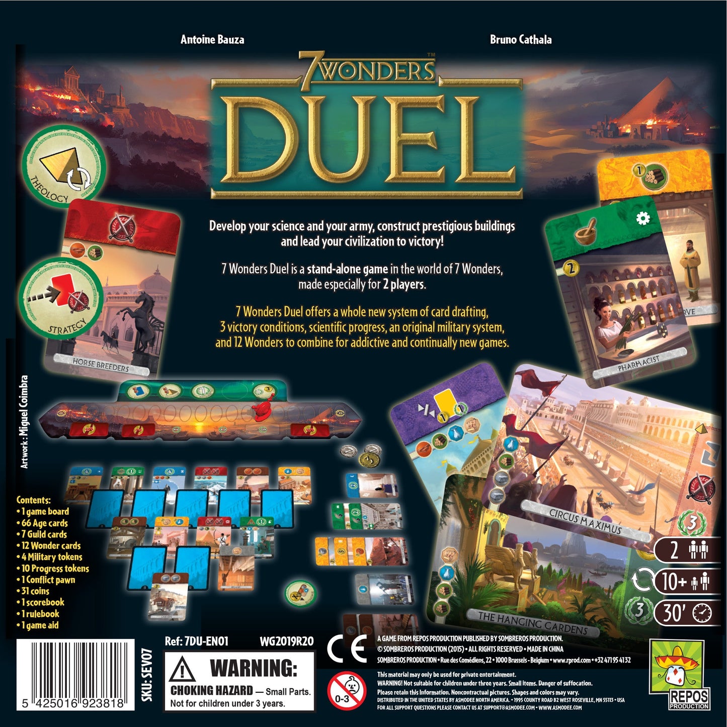 7 Wonders Duel Board Game - Trò chơi chiến thuật 2 người - Repos Production