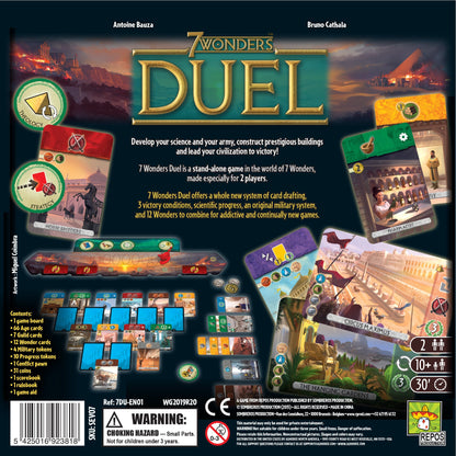 7 Wonders Duel Board Game - Trò chơi chiến thuật 2 người - Repos Production