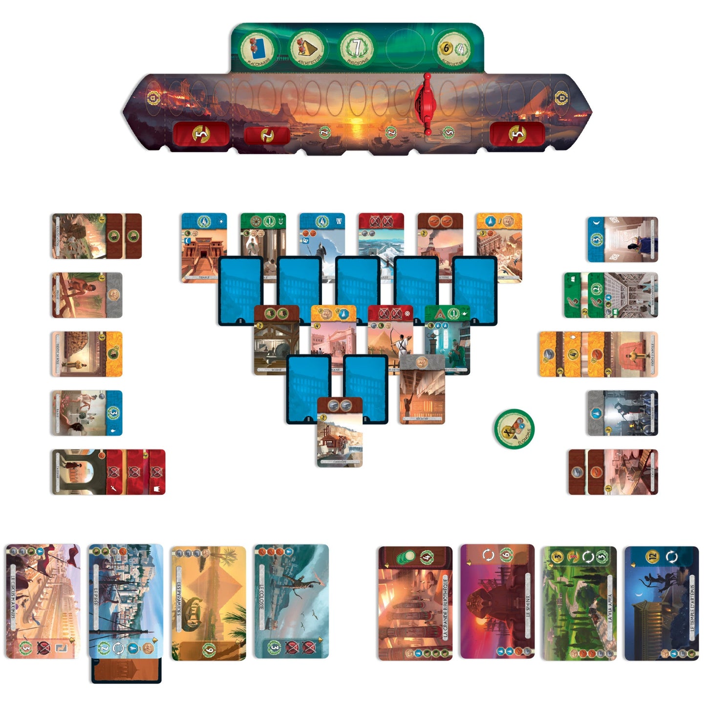 7 Wonders Duel Board Game - Trò chơi chiến thuật 2 người - Repos Production