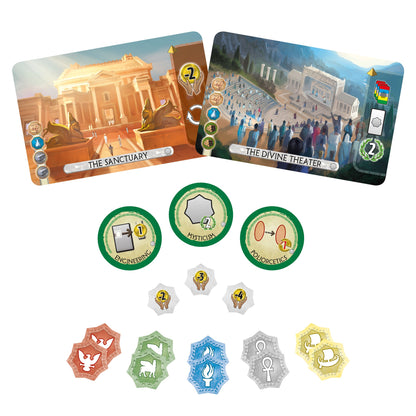 7 Wonders Duel: Pantheon Expansion - Bản mở rộng Board Game chiến thuật - Repos Production