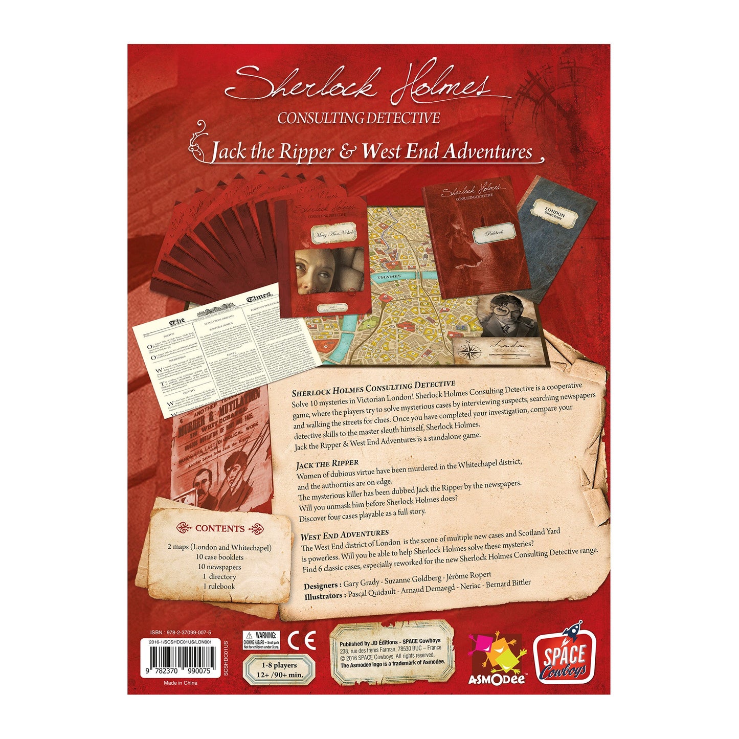 Sherlock Holmes Consulting Detective: Jack the Ripper & West End Adventures - Board Game Trinh Thám Suy Luận - Space Cowboys