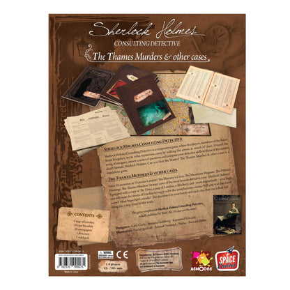 Sherlock Holmes Consulting Detective The Thames Murders & Other Cases - Board Game Trinh Thám Suy Luận - Space Cowboys