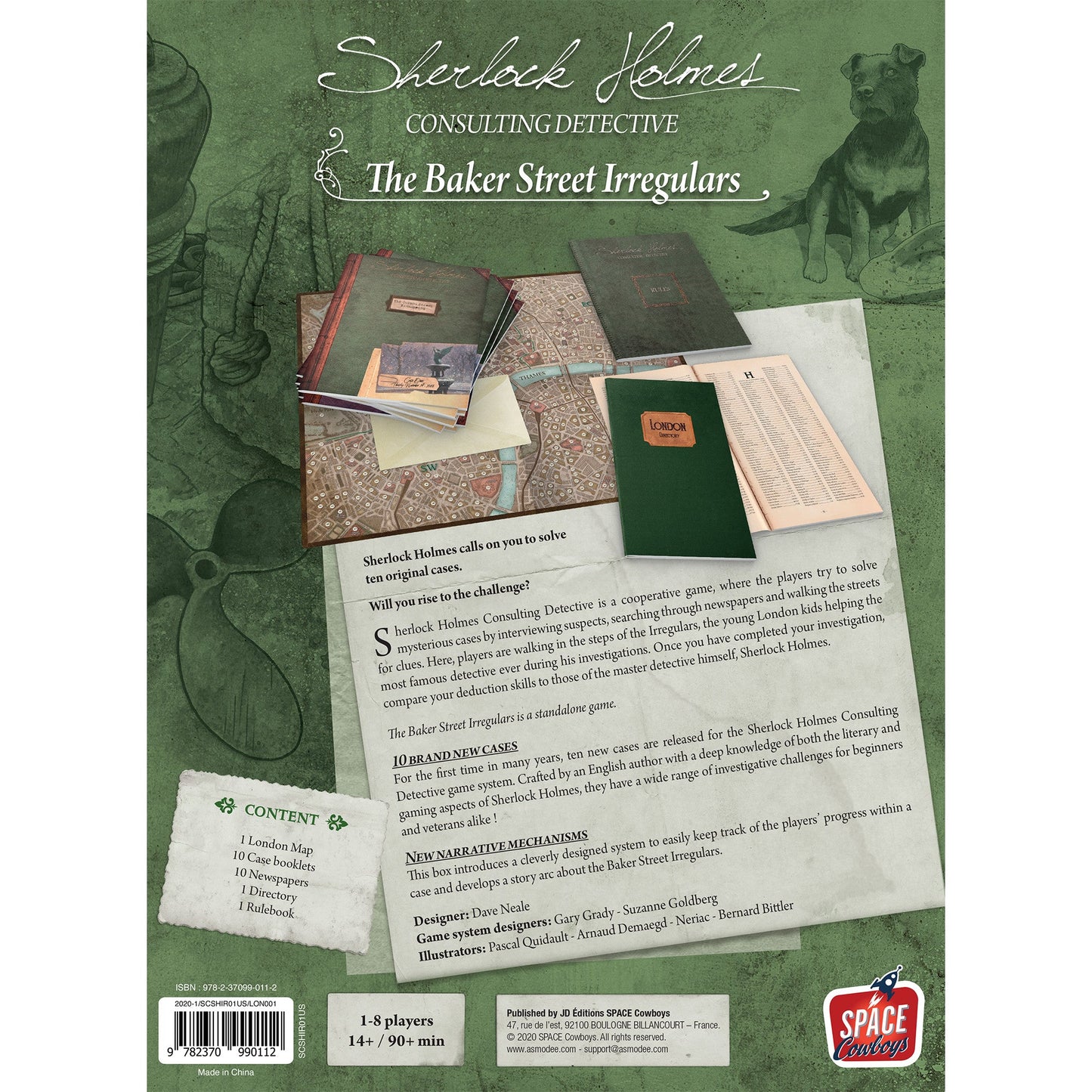Sherlock Holmes Consulting Detective - Baker Street Irregulars Game - Board Game Trinh Thám Nhập Vai - Space Cowboys