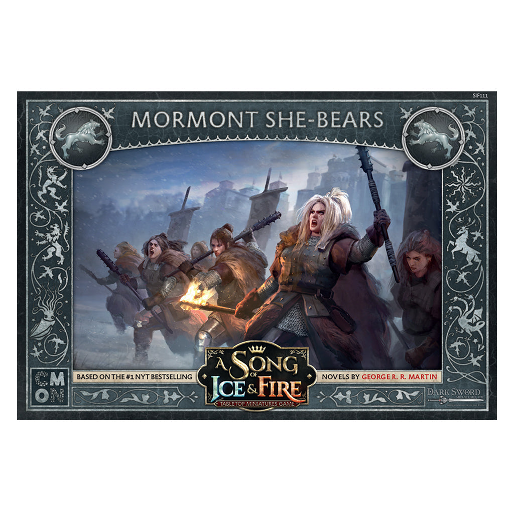 A Song of Ice & Fire Tabletop Miniatures Game Mormont She-Bears - Board Game Chiến Thuật - CMON