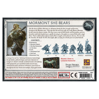 A Song of Ice & Fire Tabletop Miniatures Game Mormont She-Bears - Board Game Chiến Thuật - CMON