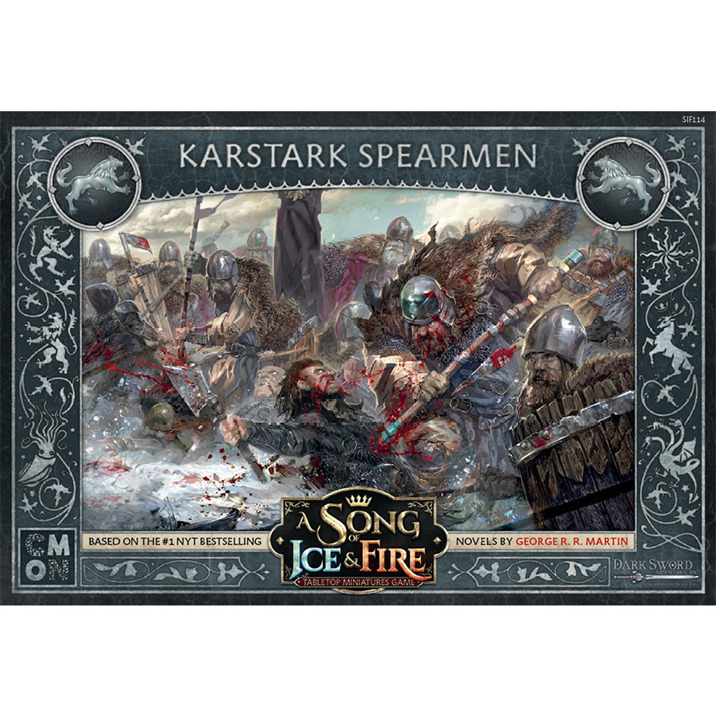 A Song of Ice & Fire Tabletop Miniatures Game - Karstark Spearmen - Mô Hình Chiến Thuật CMON