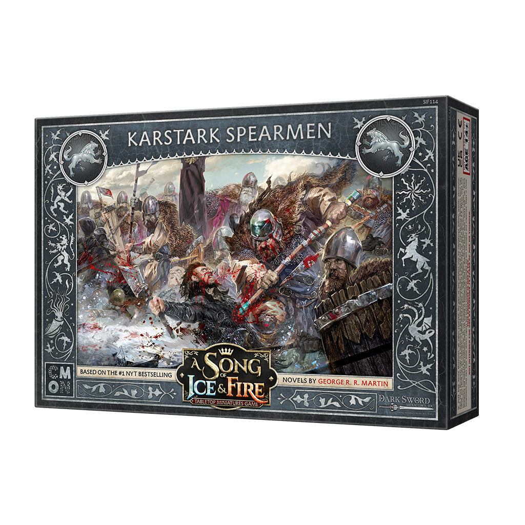 A Song of Ice & Fire Tabletop Miniatures Game - Karstark Spearmen - Mô Hình Chiến Thuật CMON