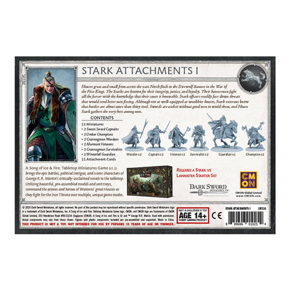 A Song of Ice & Fire Tabletop Miniatures Stark Unit Attachments Set I - Board Game Chiến Thuật - CMON