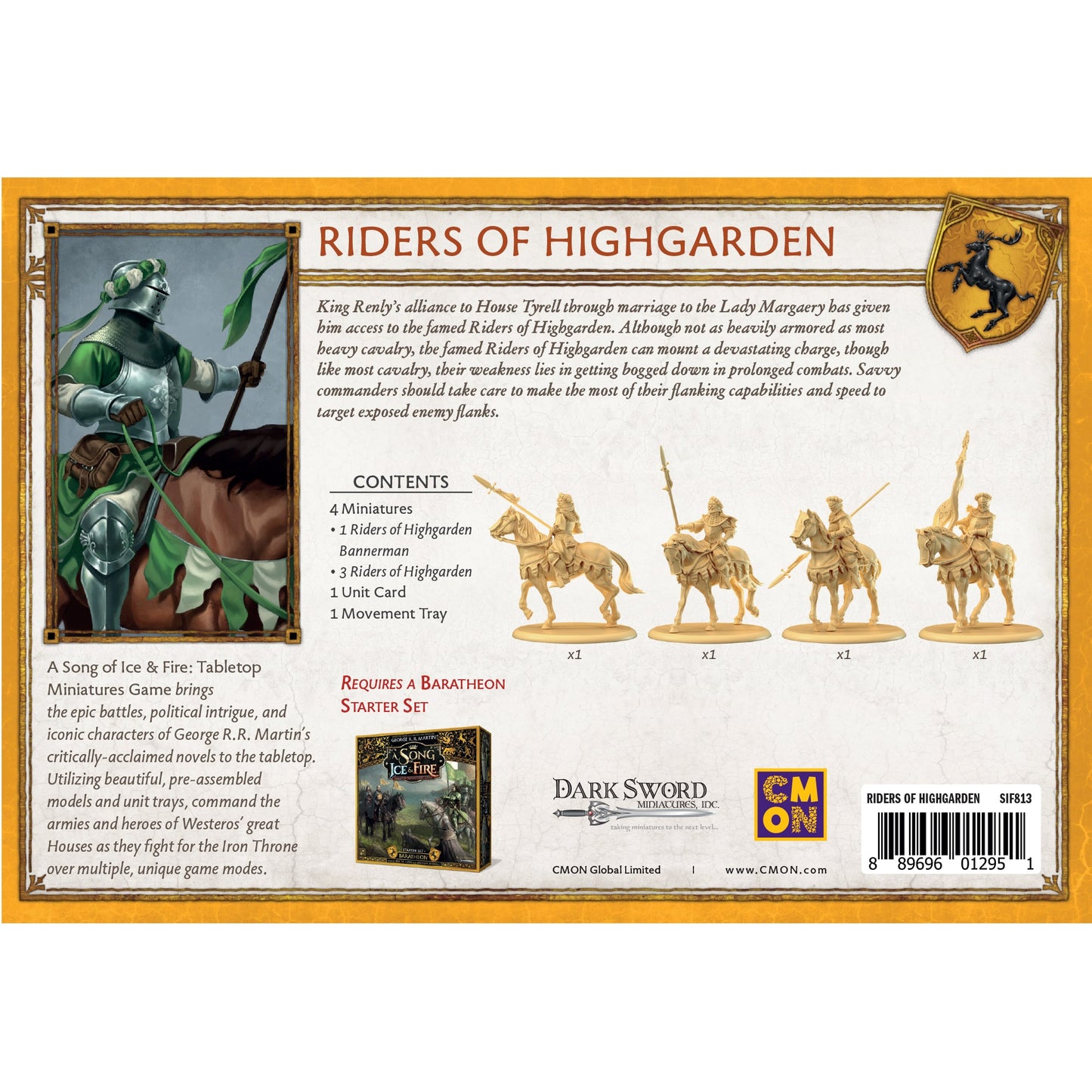 A Song of Ice & Fire Tabletop Miniatures Game - Riders of Highgarden | Board Game Chiến Thuật CMON