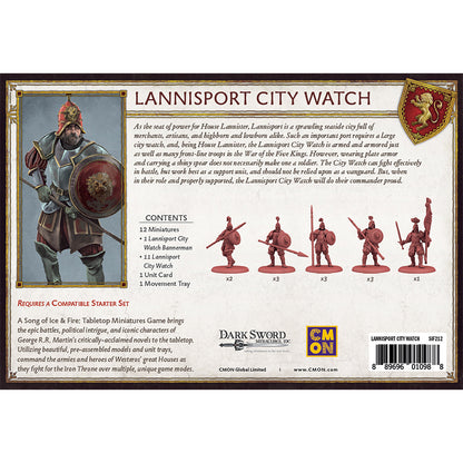 A Song of Ice & Fire Tabletop Miniatures Game - Lannisport City Watch - Board Game Chiến Thuật CMON