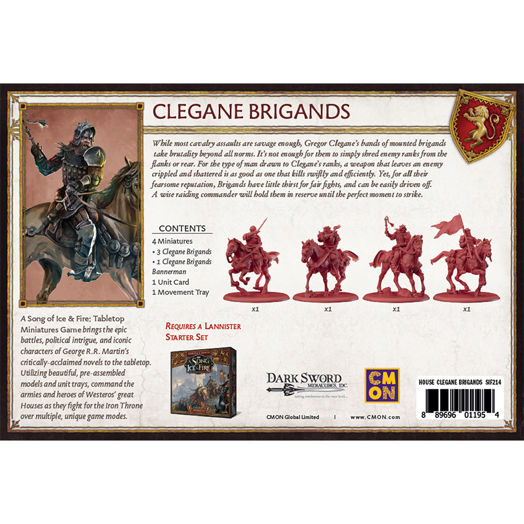 A Song of Ice & Fire Tabletop Miniatures Game - House Clegane Brigands - Board game chiến thuật kỵ binh CMON
