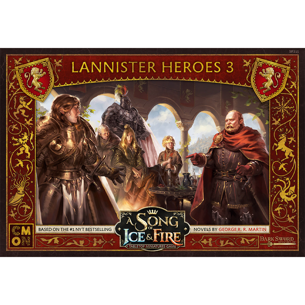 A Song of Ice & Fire Tabletop Miniatures Game Lannister Heroes Set III - Board Game Chiến Thuật - CMON