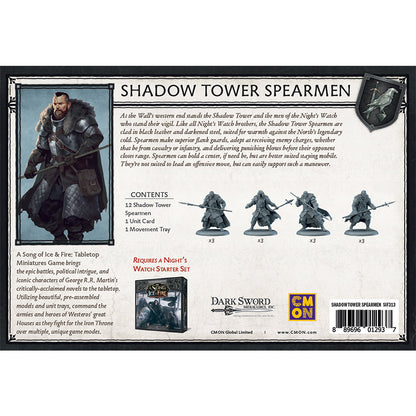 A Song of Ice & Fire Tabletop Miniatures Game - Shadow Tower Spearmen | Mô hình chiến thuật | CMON