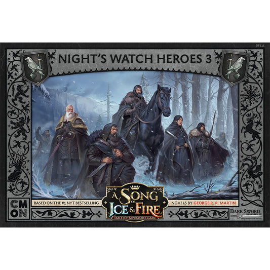 A Song of Ice & Fire Tabletop Miniatures Night's Watch Heroes Set III - Bộ Mô Hình Chiến Thuật CMON