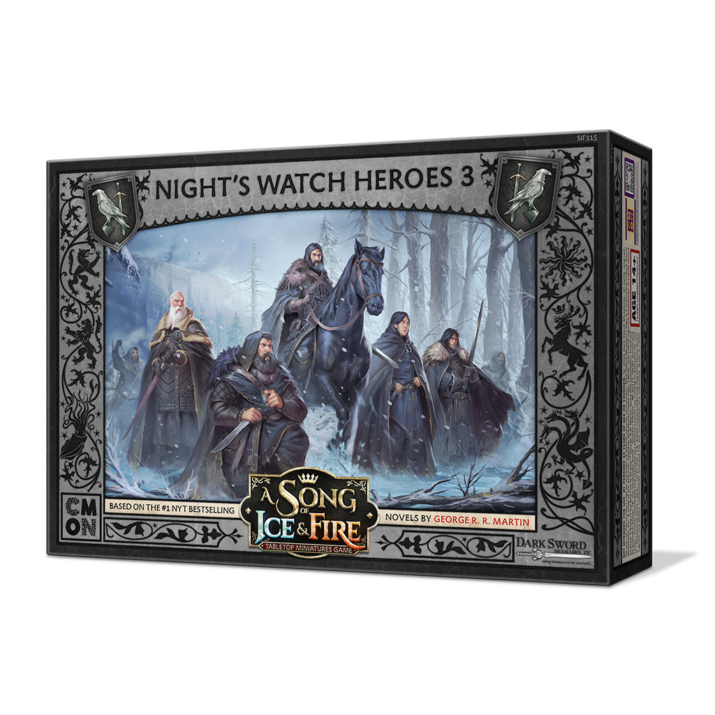 A Song of Ice & Fire Tabletop Miniatures Night's Watch Heroes Set III - Bộ Mô Hình Chiến Thuật CMON