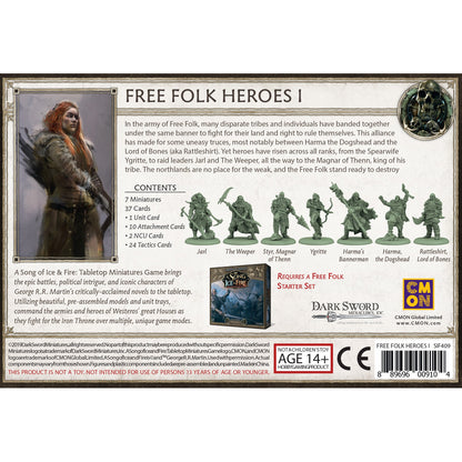 A Song of Ice & Fire Tabletop Miniatures Game Free Folk Heroes Set I - Board Game Chiến Thuật - CMON