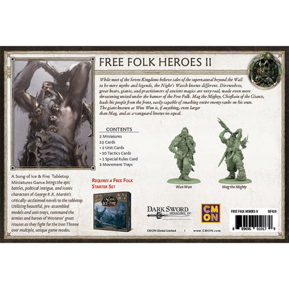A Song of Ice & Fire Tabletop Miniatures Game - Free Folk Heroes 2 - Board Game Chiến Thuật - CMON