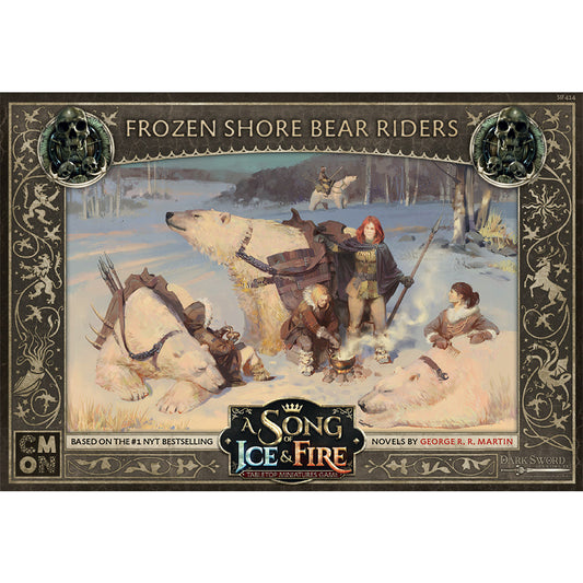 A Song of Ice & Fire Miniatures - Free Folk Frozen Shore Bear Riders - Mô hình Kỵ binh Gấu Chiến thuật - CMON