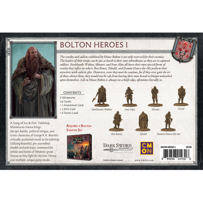 A Song of Ice & Fire Tabletop Miniatures Game - Bolton Heroes 1 - Board Game Chiến Thuật - CMON