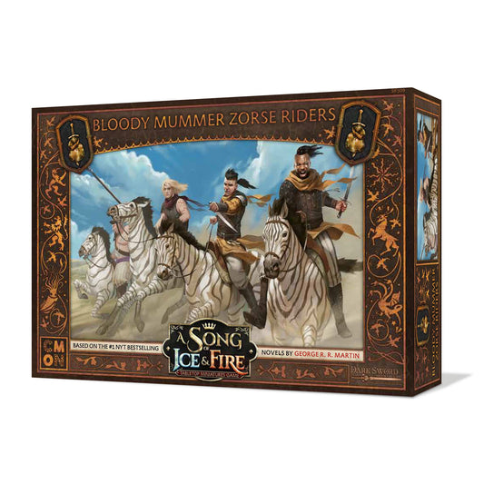 A Song of Ice & Fire Tabletop Miniatures Bloody Mummer Zorse Riders - Mô Hình Quân Cờ Kỵ Binh - CMON