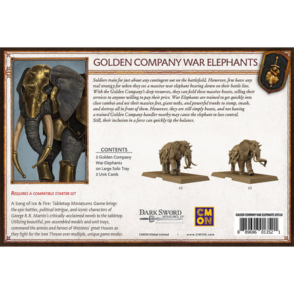 A Song of Ice & Fire Tabletop Miniatures Game Golden Company Elephants - Board Game Chiến Thuật - CMON