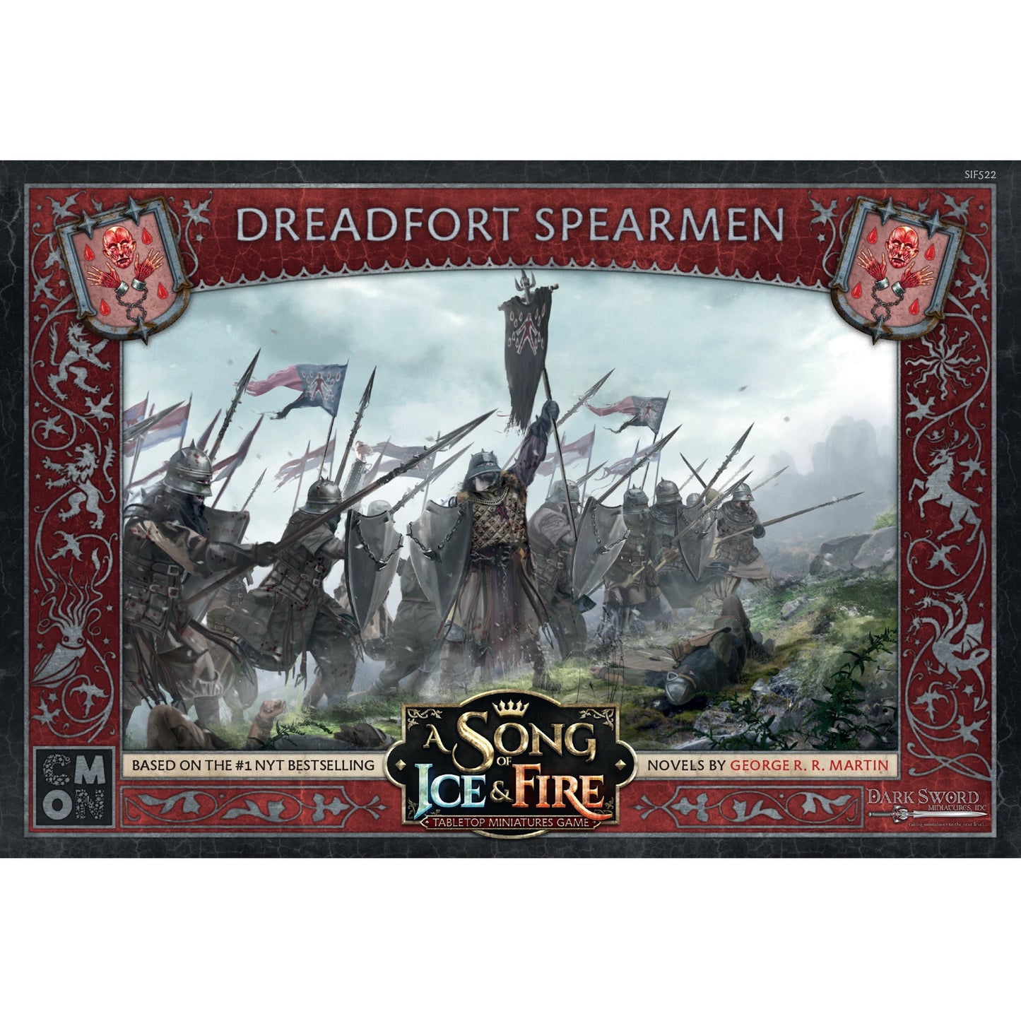 A Song of Ice & Fire Tabletop Miniatures Game - Dreadfort Spearmen - Board Game Chiến Thuật - CMON