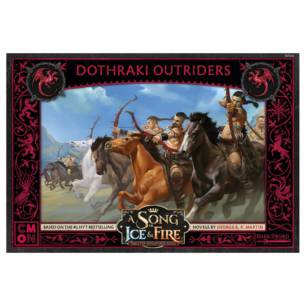 A Song of Ice & Fire Tabletop Miniatures Game Dothraki Outriders - Board Game Chiến Thuật CMON