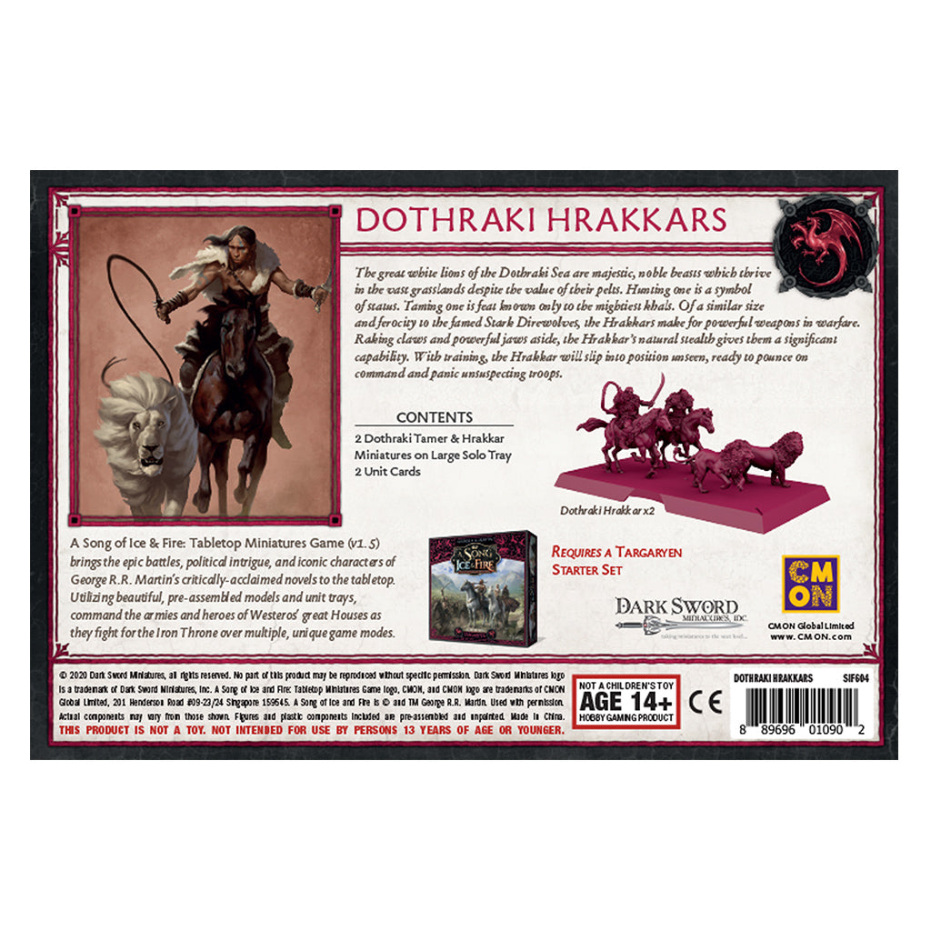 A Song of Ice & Fire Tabletop Miniatures Game Dothraki Hrakkars - Trò chơi Sa bàn Chiến thuật - CMON