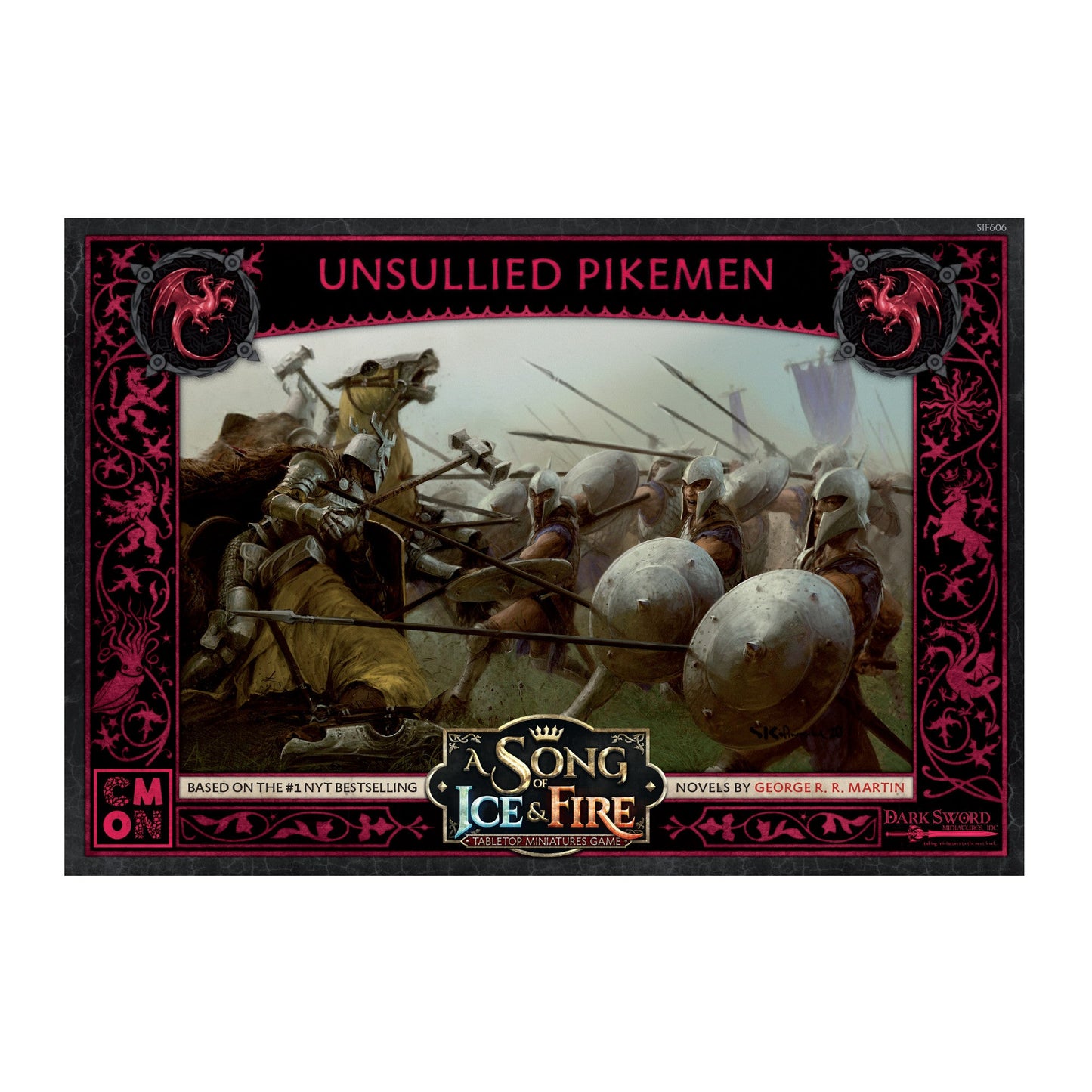 A Song of Ice & Fire Miniatures Game Unsullied Pikeman UNIT BOX - Mô Hình Game Chiến Thuật - CMON